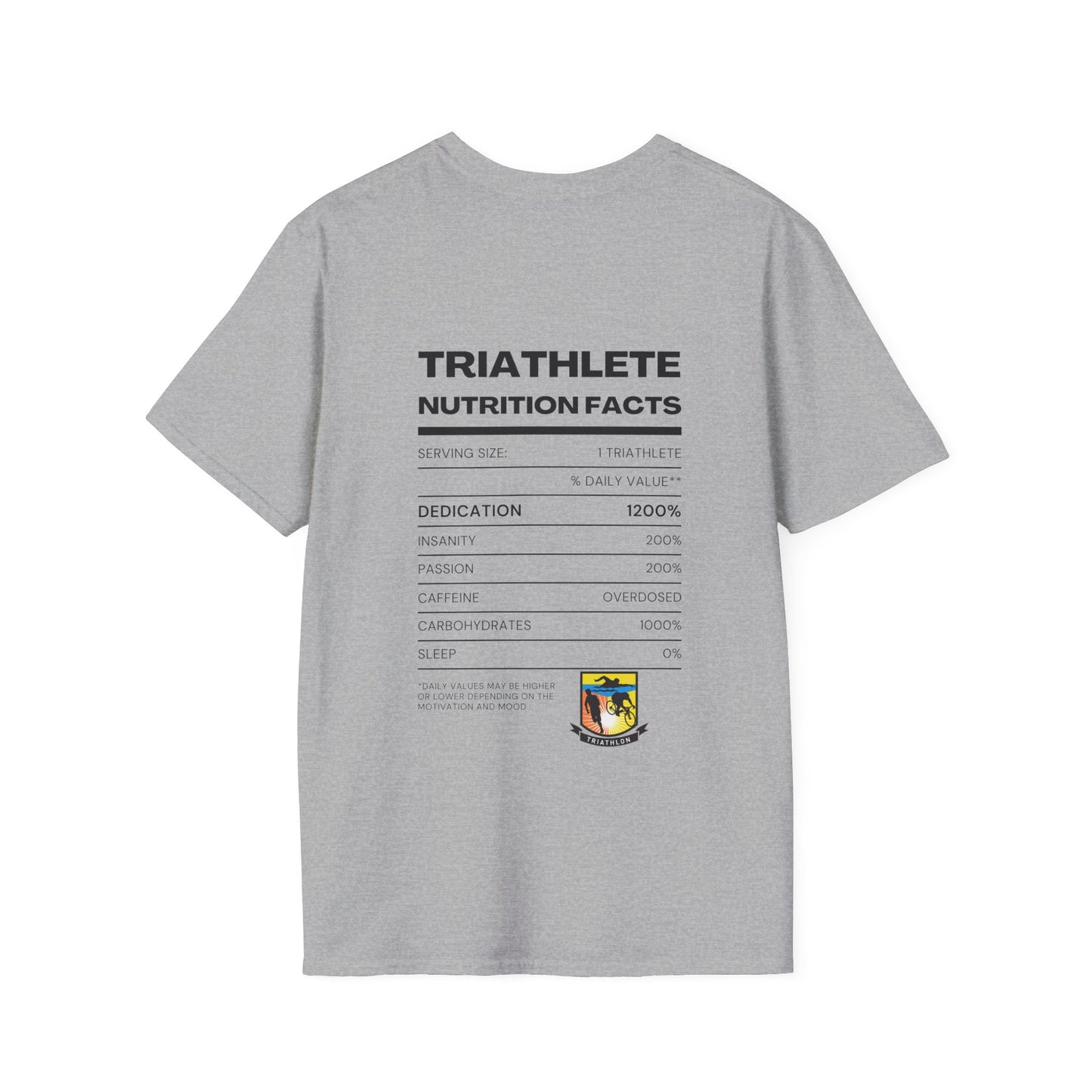 Triathlete Nutrition Facts Softstyle T-Shirt