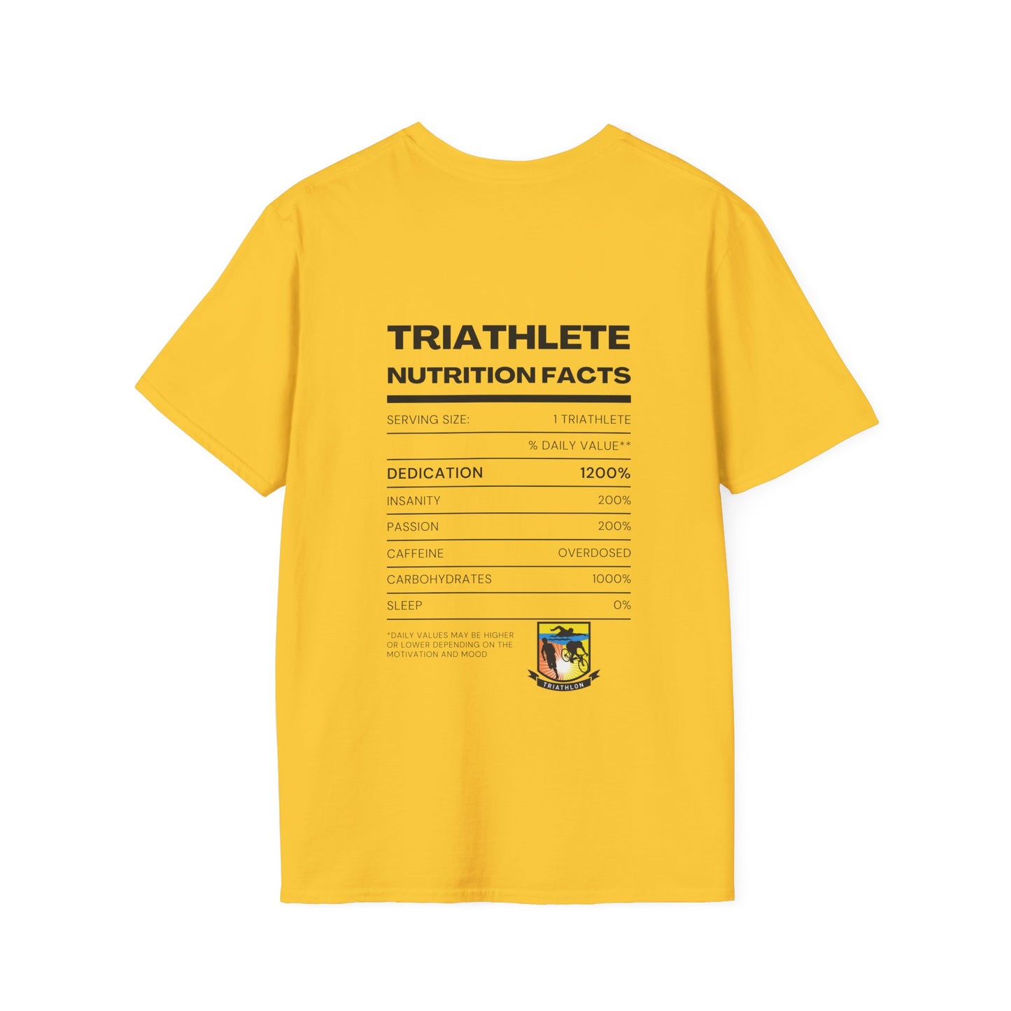 Triathlete Nutrition Facts Softstyle T-Shirt