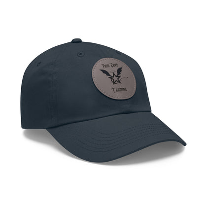 Pain Cave Hat with Leather Patch (Round)